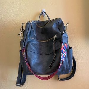 GRAY BACKPACK PURSE